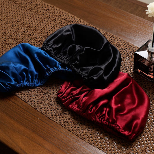 Luxury Silk Satin Bonnet for Sleeping Night cap Adjustable Hair Protection Bonnet for Hair with free scrunchie