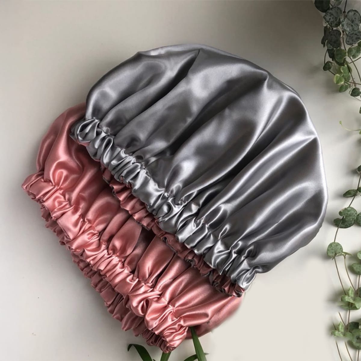 Luxury Silk Satin Bonnet for Sleeping Night cap Adjustable Hair Protection Bonnet for Curly, Natural & Braided Hair with free scrunchie