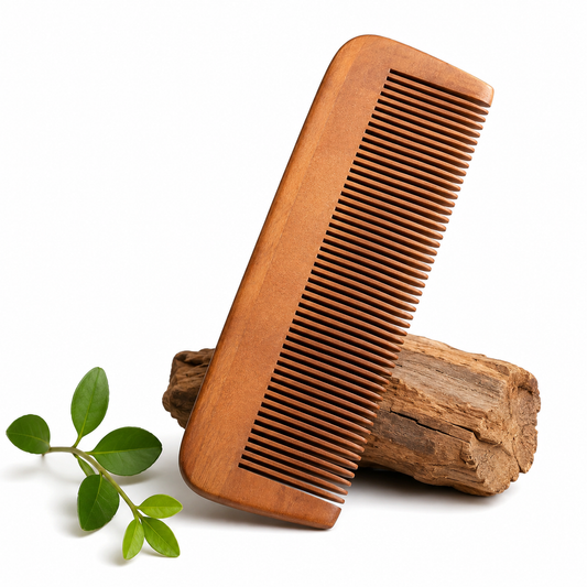Premium Wooden Hair Comb for Hair Growth, Anti-Static & Detangling