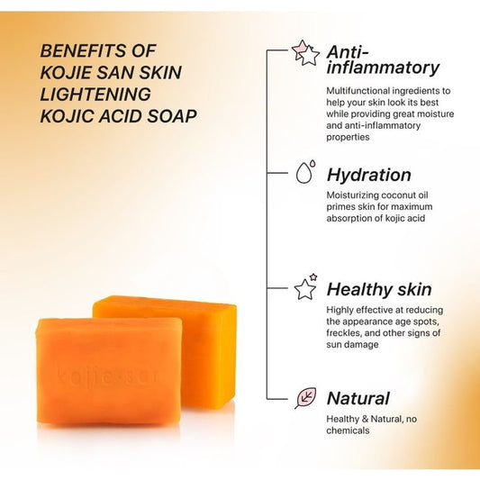 Organic Kojic Acid Soap – Brightening Soap for Dark Spots & Uneven Skin Tone